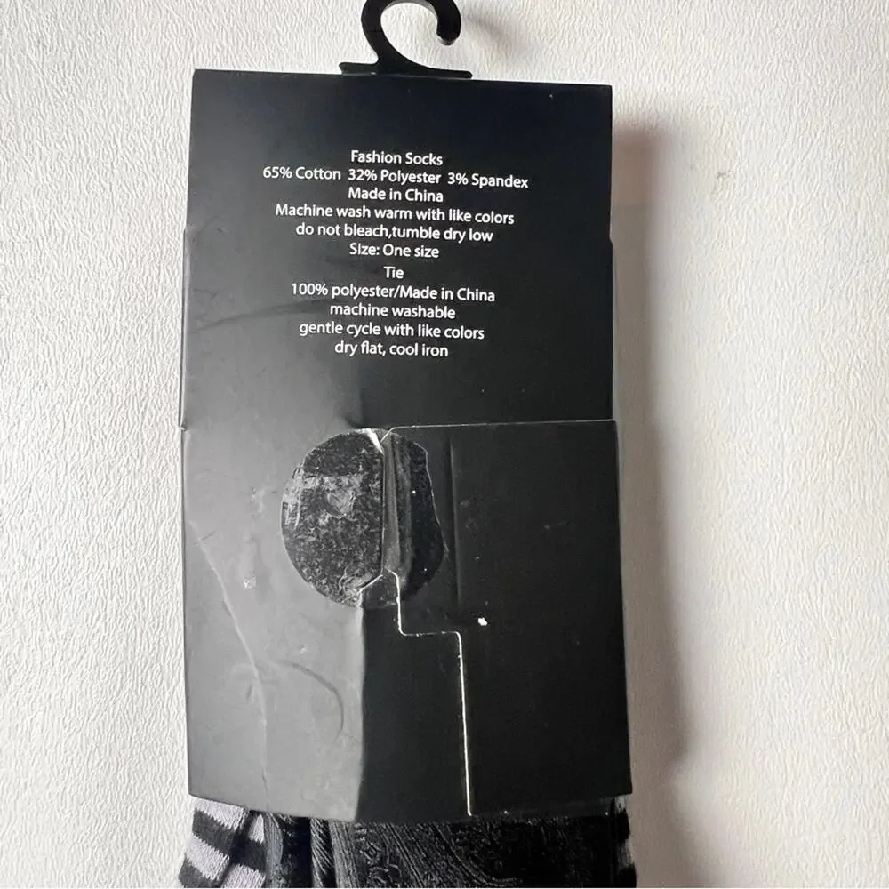 Bergamo New York Handmade Tie and Socks Combo Pack  NWT